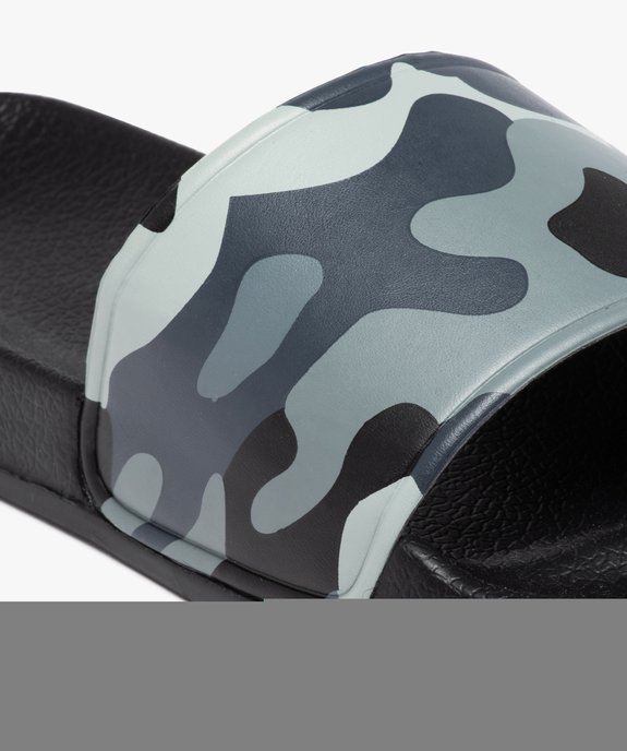 Mules de piscine garçon bandeau imprimé camouflage vue6 - GEMO (PLAGE) - GEMO