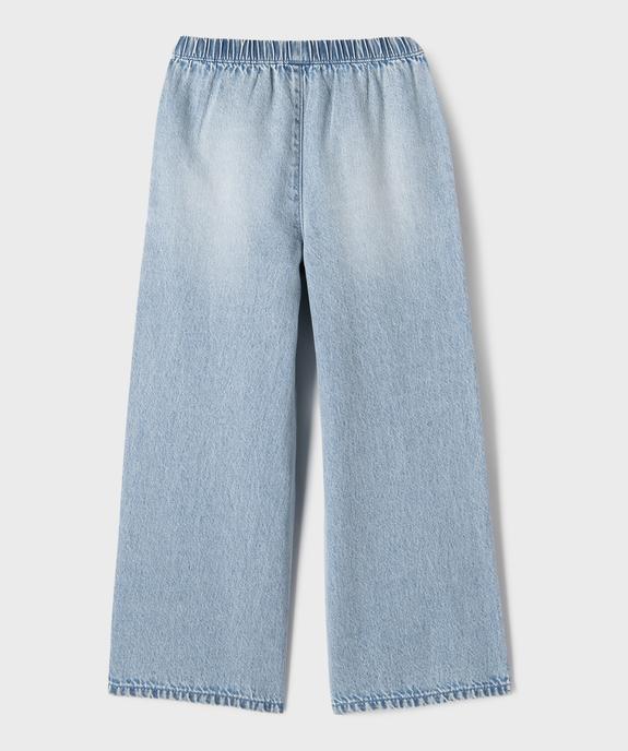 Jean Straight avec taille élastique ajustable fille vue4 - GEMO (ENFANT) - GEMO