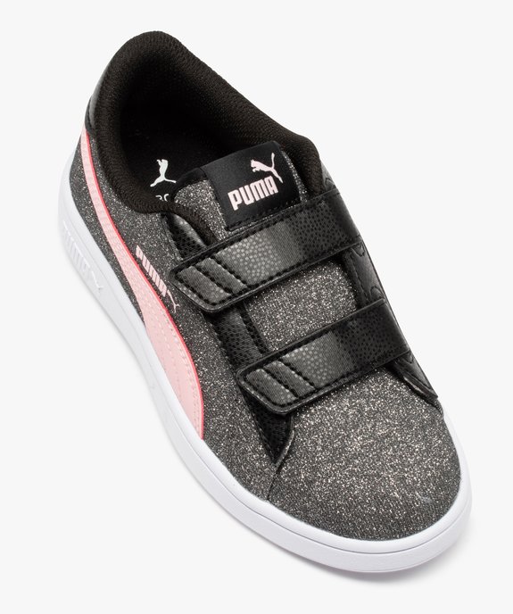 Baskets fille brillantes à scratchs – Puma Smash vue5 - PUMA - GEMO