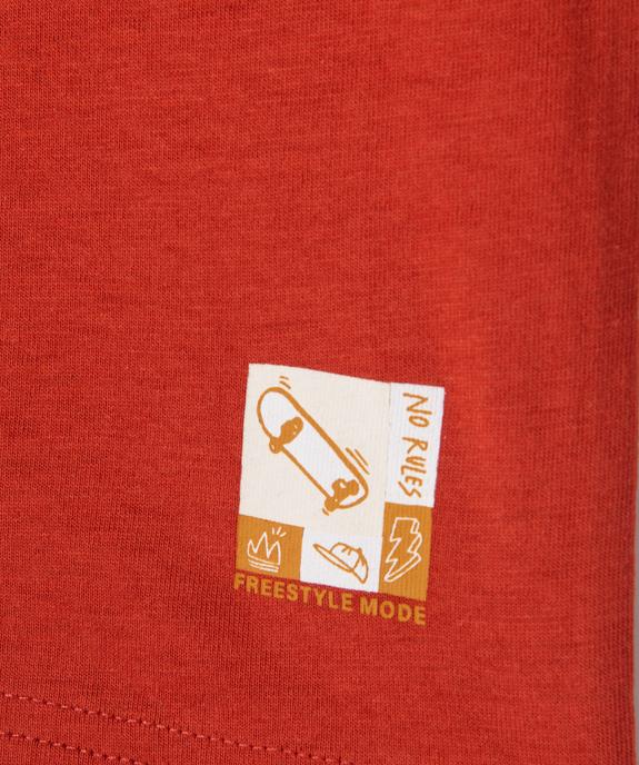 Débardeur en coton avec logo skate garçon vue2 - GEMO (ENFANT) - GEMO