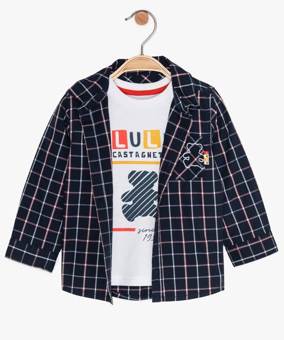 Ensemble bébé garçon chemise + tee-shirt - Lulu Castagnette vue1 - LULUCASTAGNETTE - GEMO