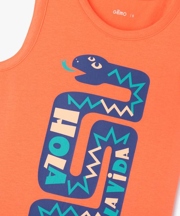 Débardeur à motifs graphiques garçon vue2 - GEMO (ENFANT) - GEMO
