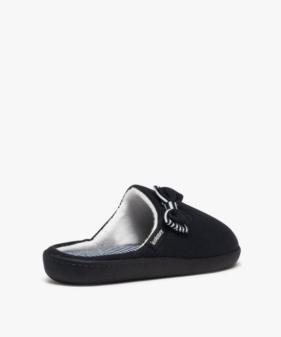 Chaussons femme mules rembourrées en jersey - Isotoner vue4 - ISOTONER - GEMO
