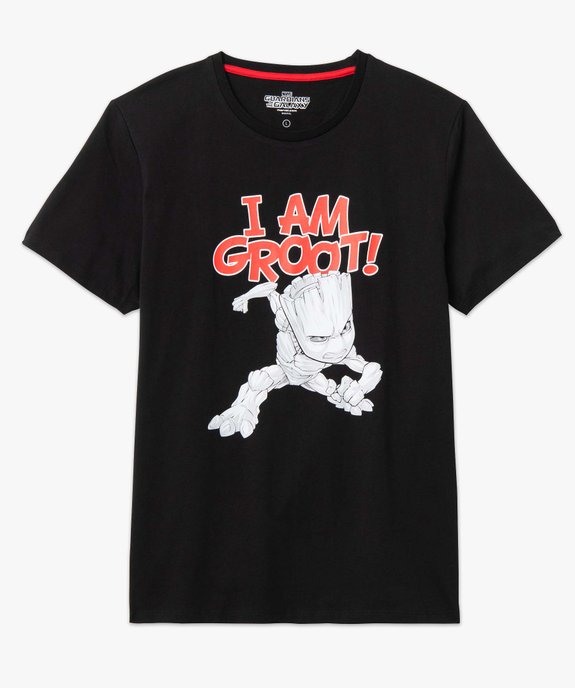 Tee-shirt homme à manches courtes imprimé Groot - Les Gardiens de La Galaxie vue4 - GROOT - GEMO