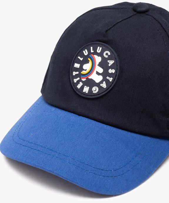 Casquette bébé garçon bicolore à patch ourson - LuluCastagnette vue2 - LULUCASTAGNETTE - GEMO