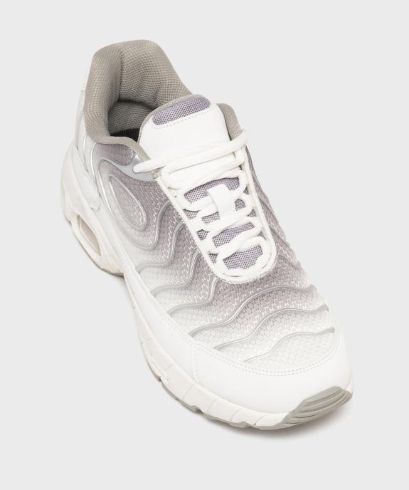 Baskets en mesh à semelle épaisse avec bulle d'air translucide homme vue5 - 5 MILES GEMO FOR GOOD - GEMO