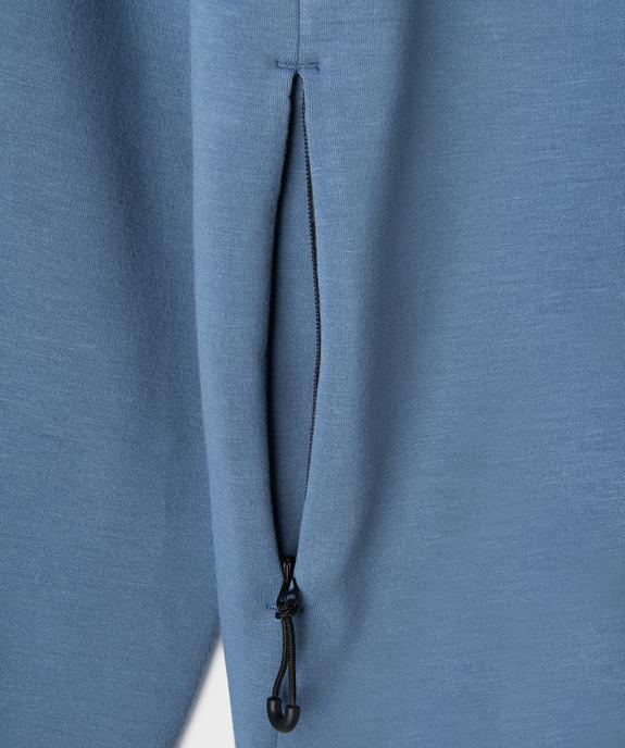 Sweat zippé à capuche en matière douce et extensible garçon vue3 - GEMO (JUNIOR) - GEMO