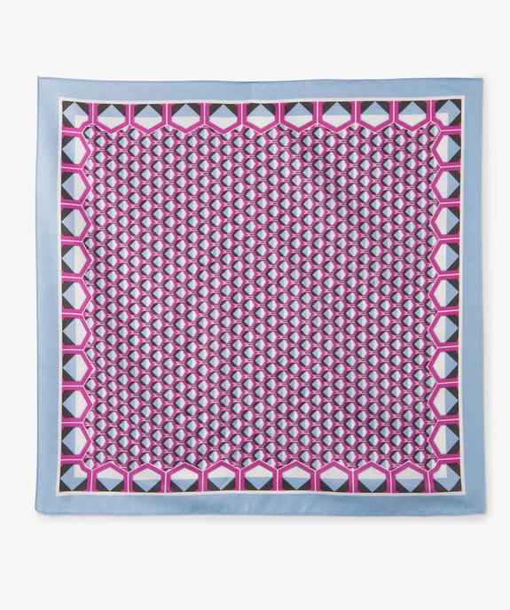 Foulard femme en matière satinée à motif graphique vue3 - GEMO (ACCESS) - GEMO