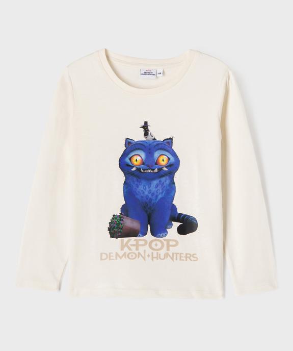 Tee-shirt manches longues motif chat fille - Kpop Demon Hunter vue1 - PIERRE CARDIN CONFORT - GEMO