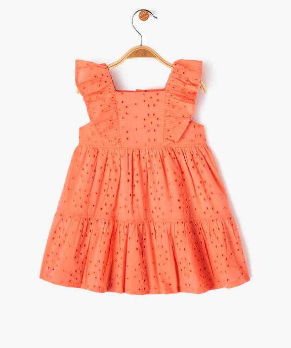 Robe sans manches en broderie anglaise bébé fille vue4 - GEMO(BEBE DEBT) - GEMO