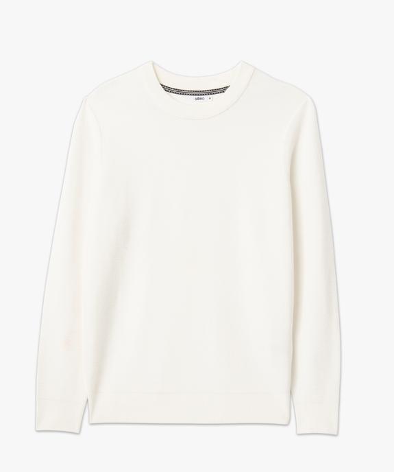 Pull en maille texturée homme vue4 - GEMO 4G HOMME - GEMO