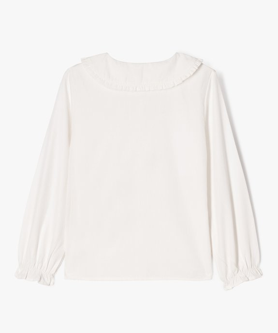 Chemise blanche fille gemo best sale