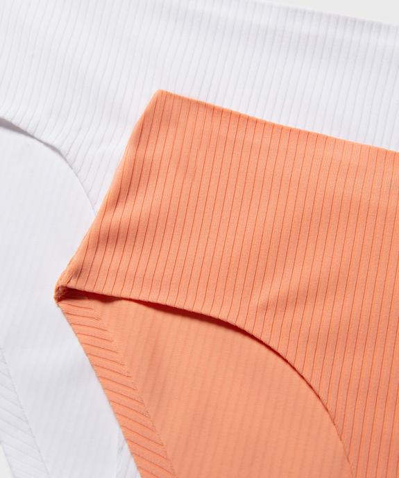 Culotte en maille côtelée fille  (lot de 2) vue2 - GEMO 4G FILLE - GEMO