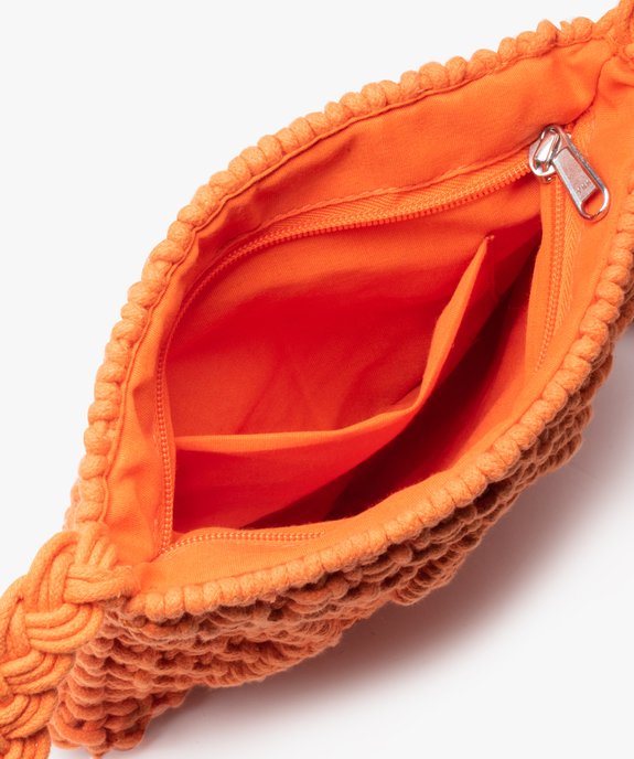 Sac bandoulière femme en maille tressée vue3 - GEMO (ACCESS) - GEMO