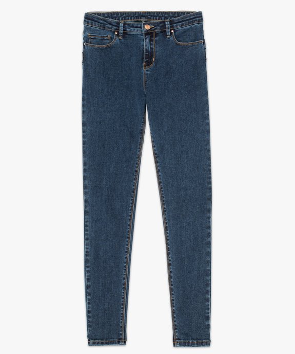 Jean femme skinny push-up uni vue4 - FOLLOW ME - GEMO