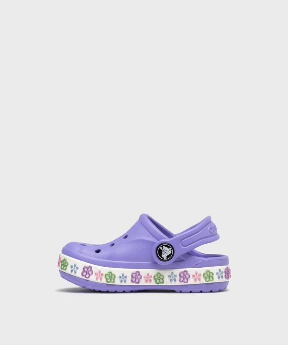 Sabots souples fille Baya Band Flowers - Crocs vue3 - CROCS - GEMO