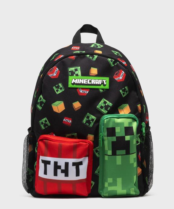 Sac à dos en toile imprimé garçon - Minecraft vue1 - MINECRAFT - GEMO