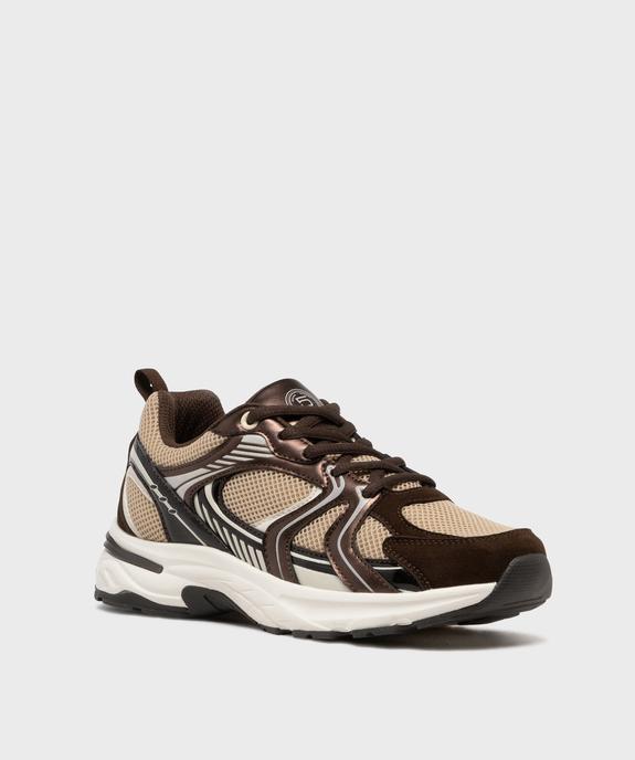 Baskets running multicolores femme - 5 Miles vue2 - 5 MILES - GEMO