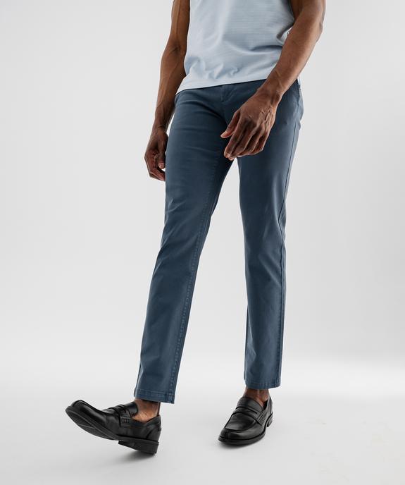 Pantalon chino coupe Slim homme vue1 - GEMO 4G HOMME - GEMO