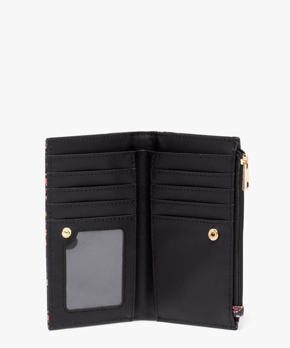 Porte-monnaie à motifs fleuris femme vue3 - GEMO (ACCESS) - GEMO