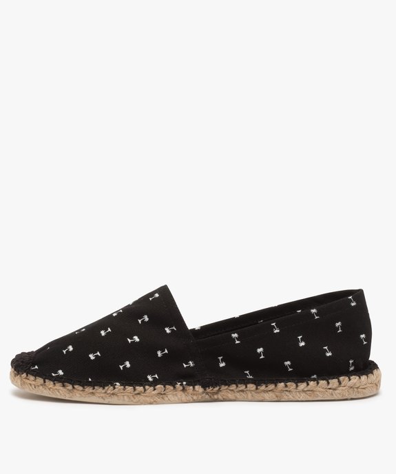 Espadrilles homme en coton bio imprimé palmiers - Mieux vue3 - GEMO 4G HOMME - GEMO