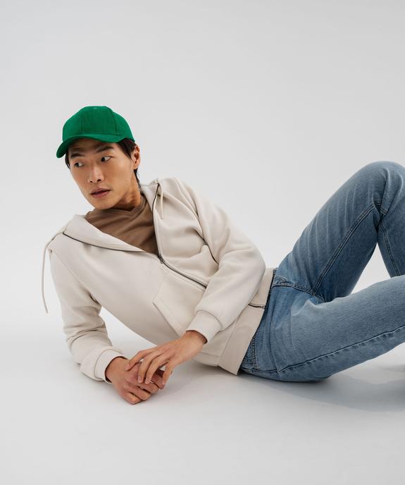 Sweat zippé à capuche homme vue1 - GEMO 4G HOMME - GEMO