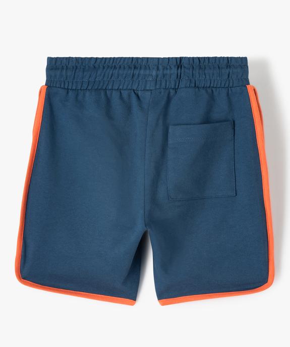 Bermuda garçon en maille bicolore look rétro vue3 - GEMO (ENFANT) - GEMO