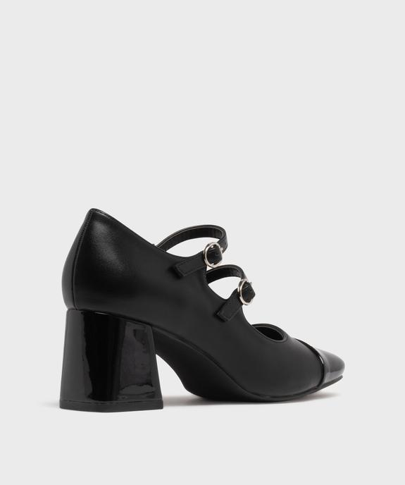 Escarpins à bout carré et talon haut vernis femme vue4 - FOLLOW ME - GEMO
