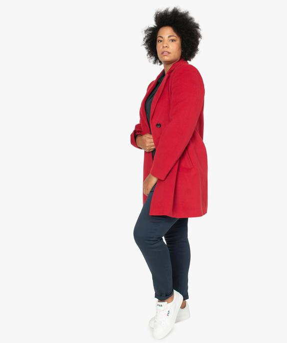 Pantalon femme grande taille coupe slim en toile extensible vue5 - GEMO (G TAILLE) - GEMO