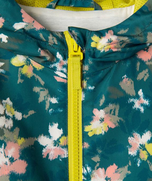 Blouson à capuche en matière déperlante fille vue8 - GEMO 4G FILLE - GEMO