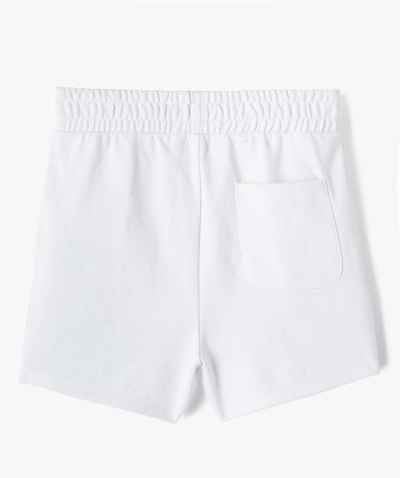 Short fille en maille avec large ceinture élastique vue4 - GEMO (JUNIOR) - GEMO