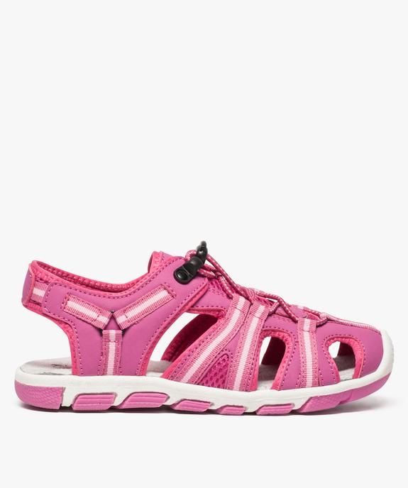 Sandales fille de randonnée multimatières à lacets élastiques vue1 - GEMO (ENFANT) - GEMO