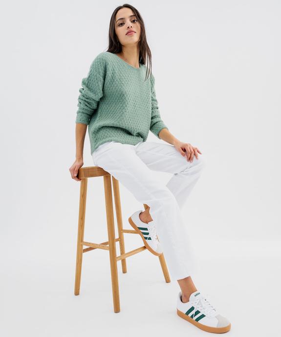Pull en maille fantaisie avec fil métallisé femme vue4 - GEMO(FEMME PAP) - GEMO