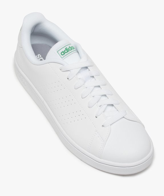 Baskets homme retro tennis unies à lacets – Adidas Advantage vue5 - ADIDAS - GEMO