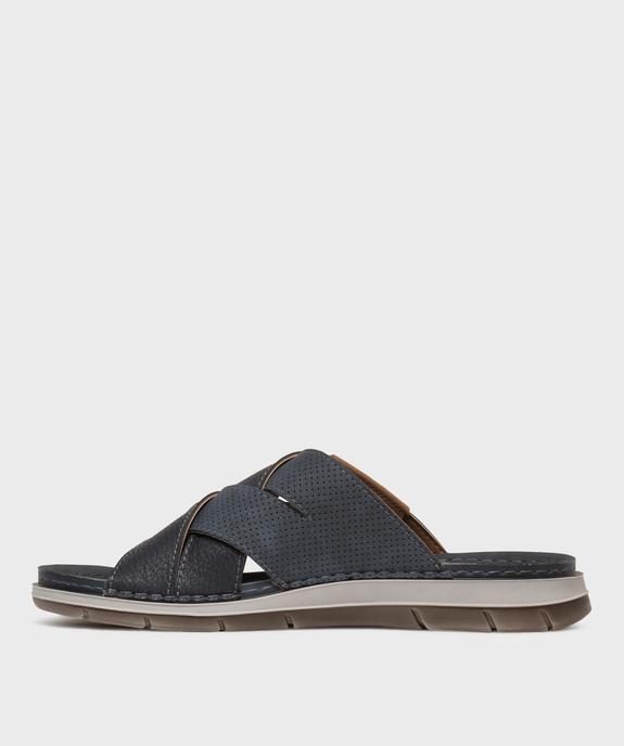 Mules ouvertes avec brides croisées homme vue3 - G'FLEX - GEMO