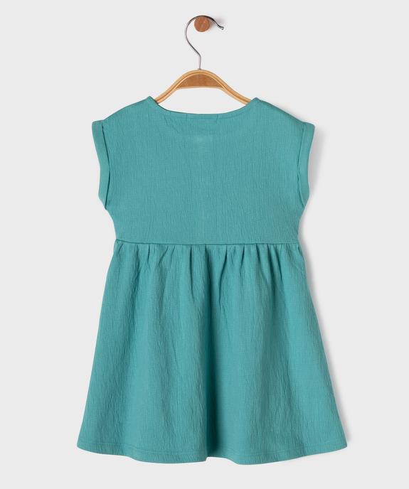 Robe courte sans manches coupe ample bébé fille vue3 - GEMO(BEBE DEBT) - GEMO