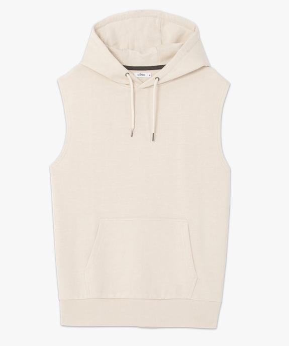 Sweat homme à capuche sans manches vue4 - GEMO (HOMME) - GEMO