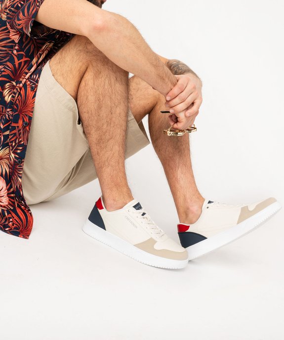 Baskets homme casual à lacets avec détails colorés - Chevignon vue1 - CHEVIGNON - GEMO