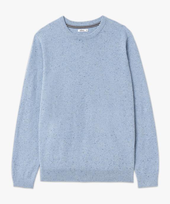 Pull en maille fine mouchetée homme vue4 - GEMO (HOMME) - GEMO