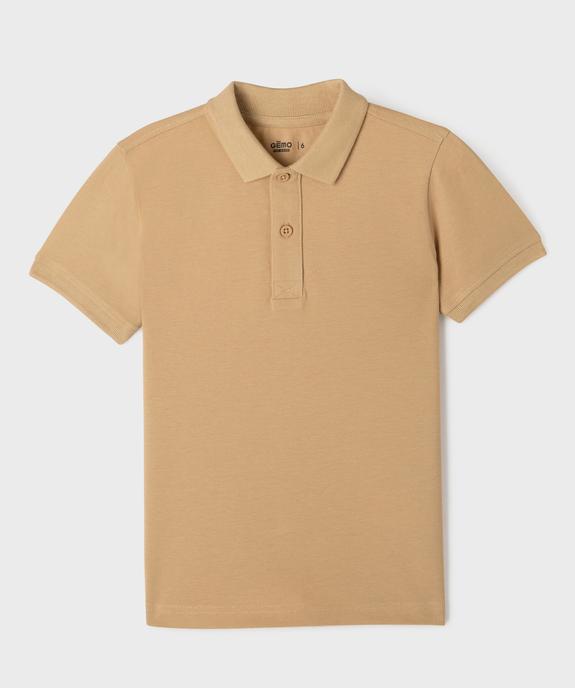 Polo classique manches courtes garçon vue4 - GEMO (ENFANT) - GEMO