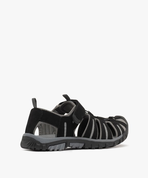 Sandales homme style randonnée à scratch et bout fermé vue4 - GEMO (CASUAL) - GEMO