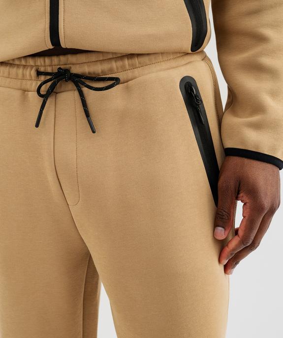 Pantalon de jogging avec poches zippées homme vue2 - GEMO (HOMME) - GEMO