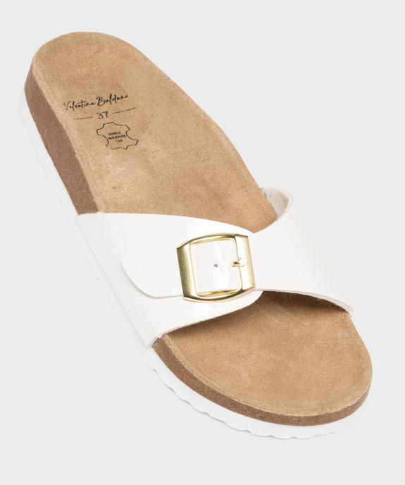 Mules 1 bride à boucle et semelle intérieure cuir femme - Valentina Baldano vue5 - VALENTINA BALDA - GEMO