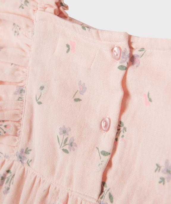 Blouse sans manches à volants coupe ample fille vue3 - GEMO 4G FILLE - GEMO