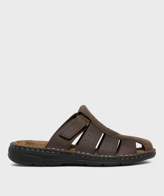 Mules confort dessus et semelle intérieure cuir homme - G'Flex vue1 - G'FLEX GEMO FOR GOOD - GEMO