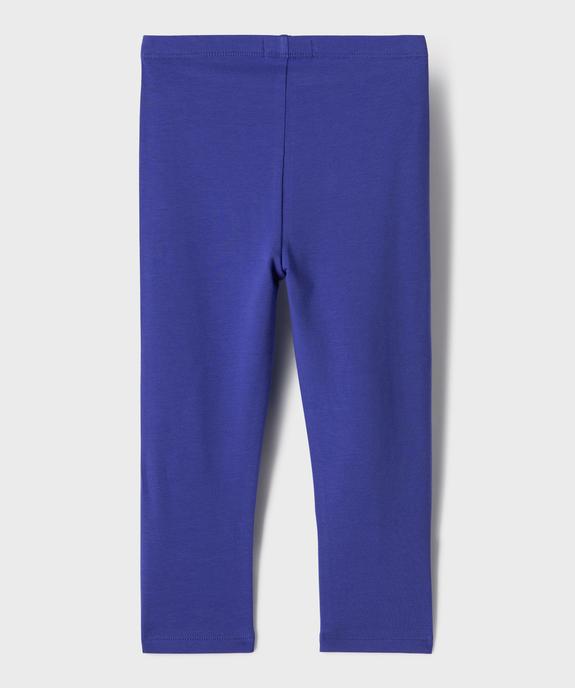 Legging 7/8ème uni à taille élastiquée fille vue6 - GEMO (ENFANT) - GEMO