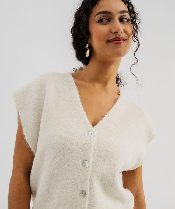 Gilet sans manches coupe oversize femme vue4 - GEMO(FEMME PAP) - GEMO