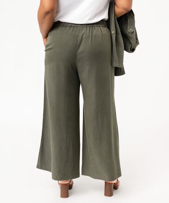 Pantalon en Lyocell femme grande taille - GEMO (G TAILLE) Pantalon en Lyocell femme grande taille vue3 - GEMO (G TAILLE) - GEMO