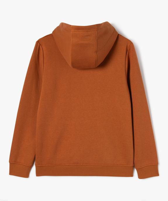 Sweat molletonné à capuche garçon vue3 - GEMO (JUNIOR) - GEMO