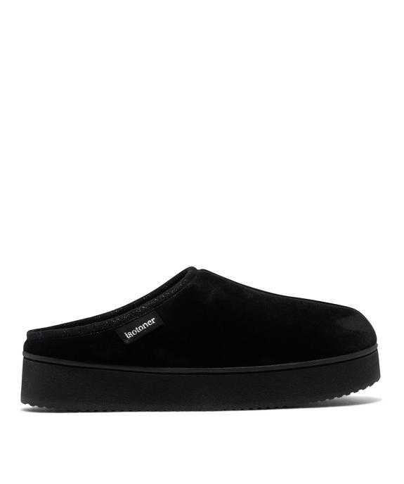 Chaussons sabot en velours sur semelle plateforme femme - Isotoner vue1 - ISOTONER - GEMO